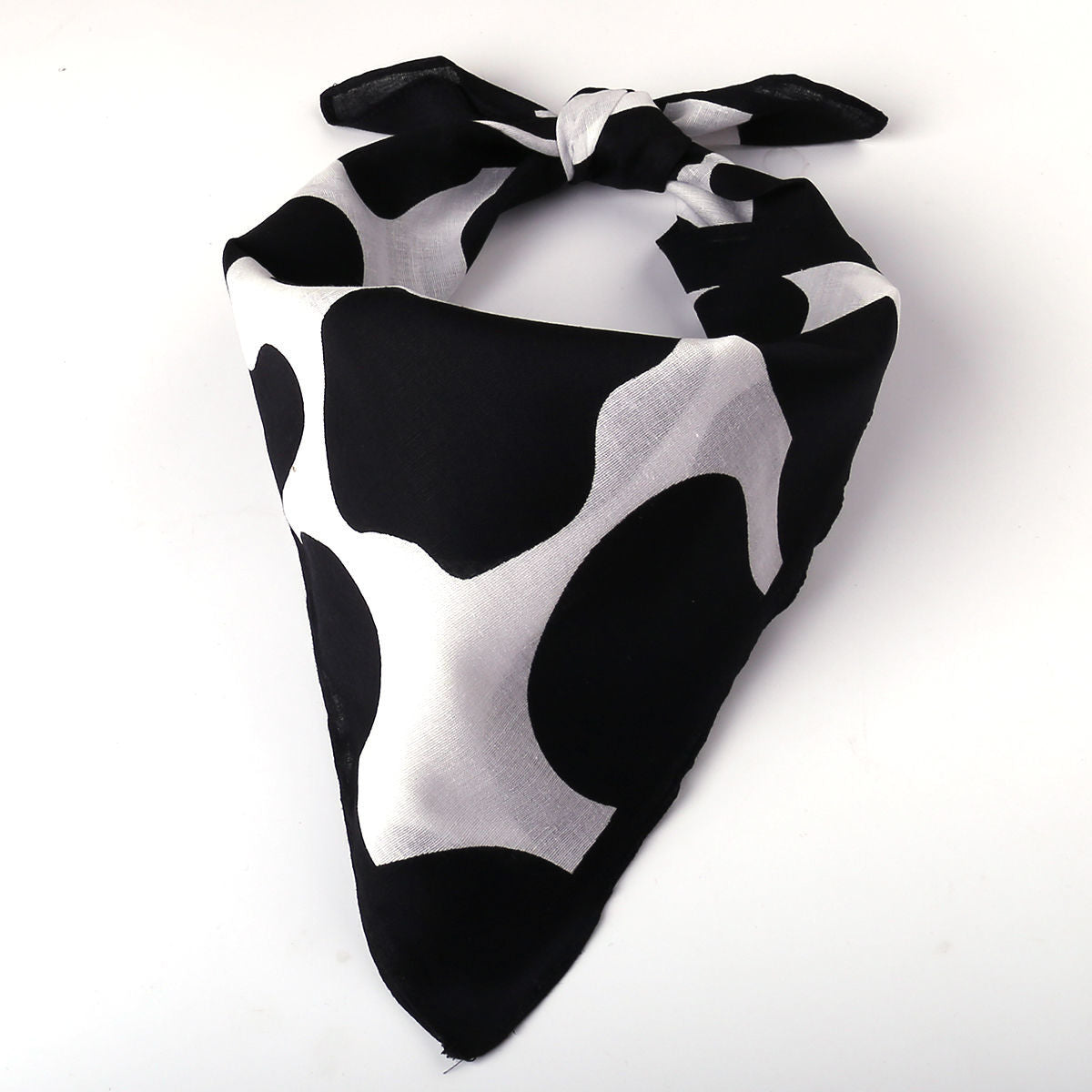 Cow print headscarf