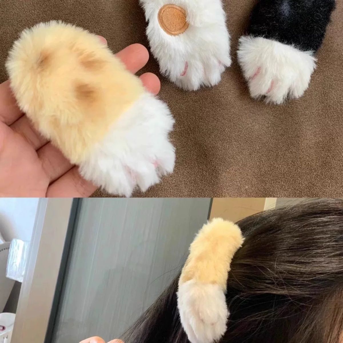 Harajuku Spice Girl cute kitten claw hairpin