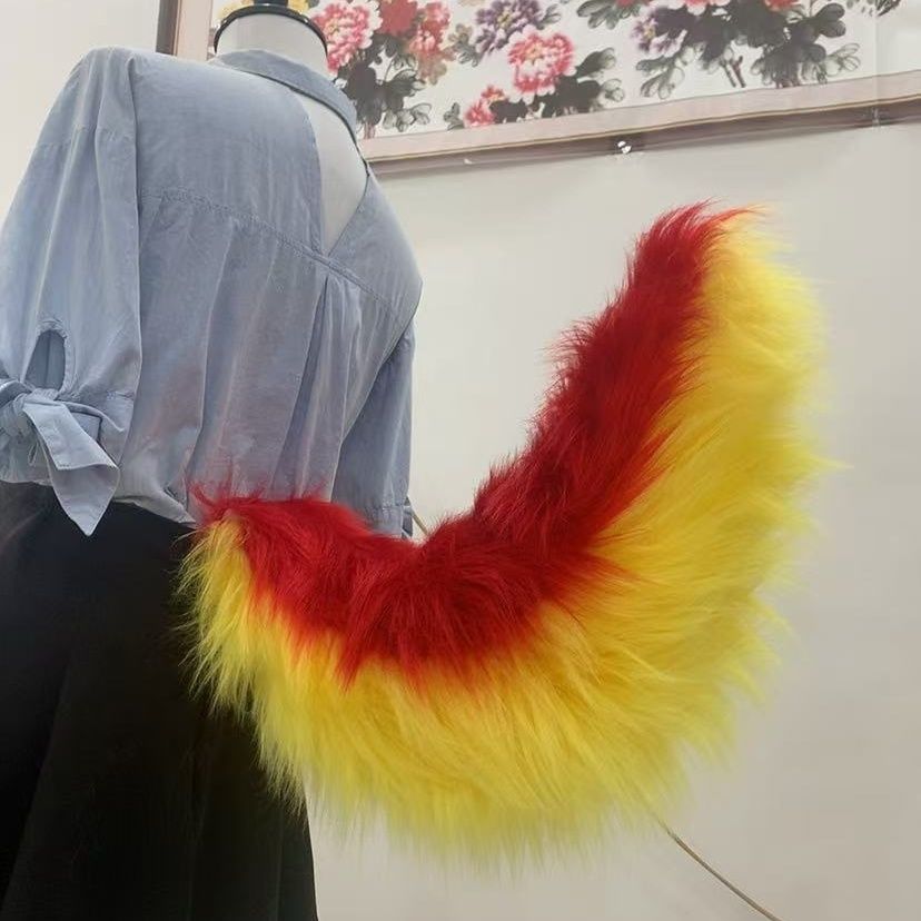 Cosplay beast tail fox tail electric