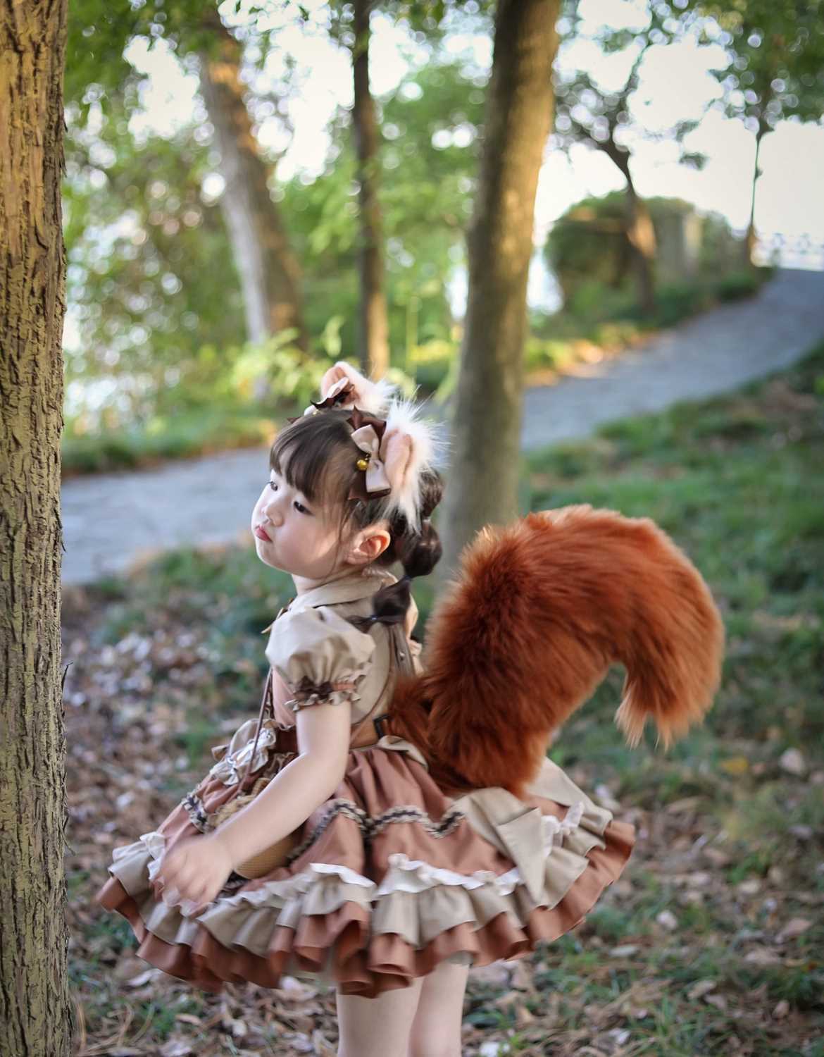 Squirrel Tail Plush Tail