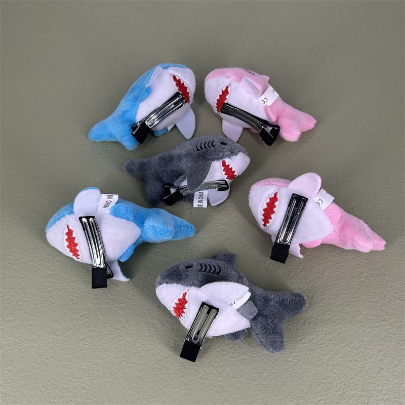 Cute creative little shark doll bobby pin