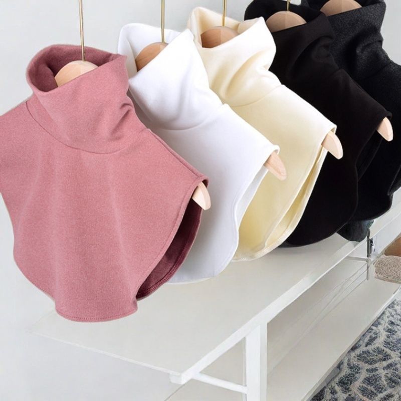 Autumn and winter German velvet high collar fake collar