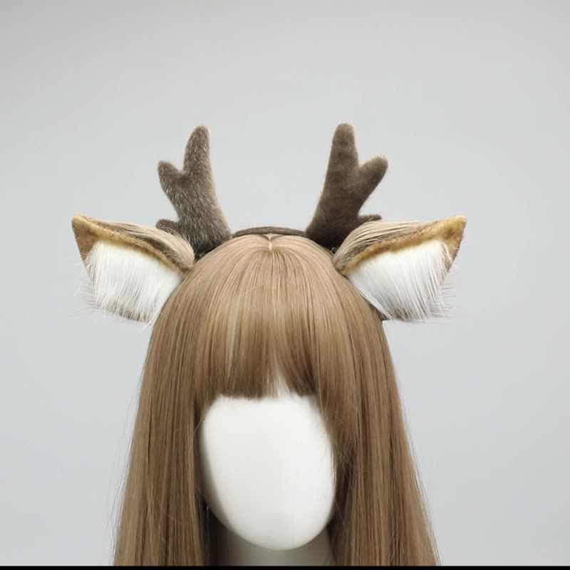 Deer antler headband hairpin