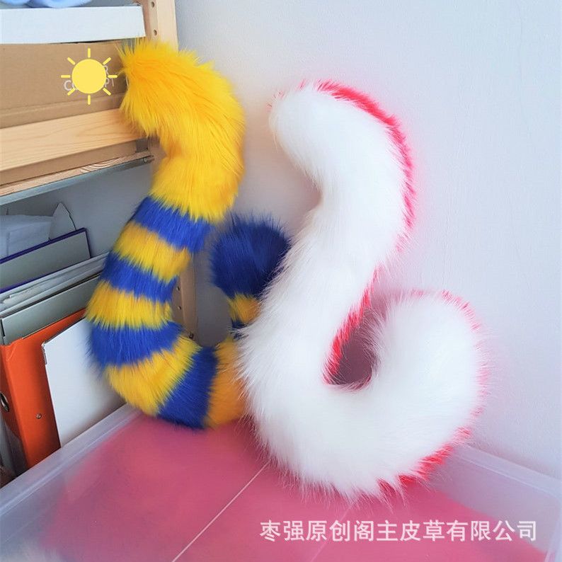 Fox tail Wolf tail Colorful tail