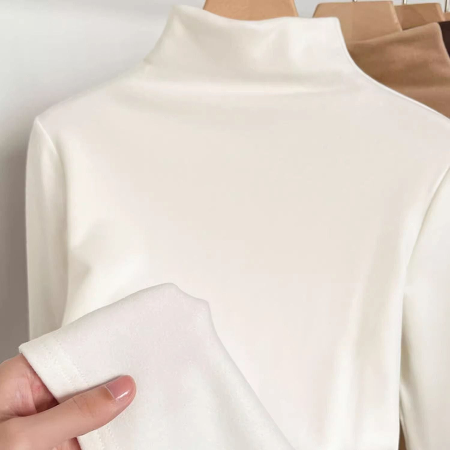 Autumn and winter half turtleneck bottoming shirt