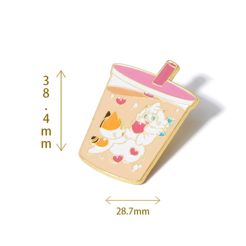 Custom Furry Metal Brooch Badge Card