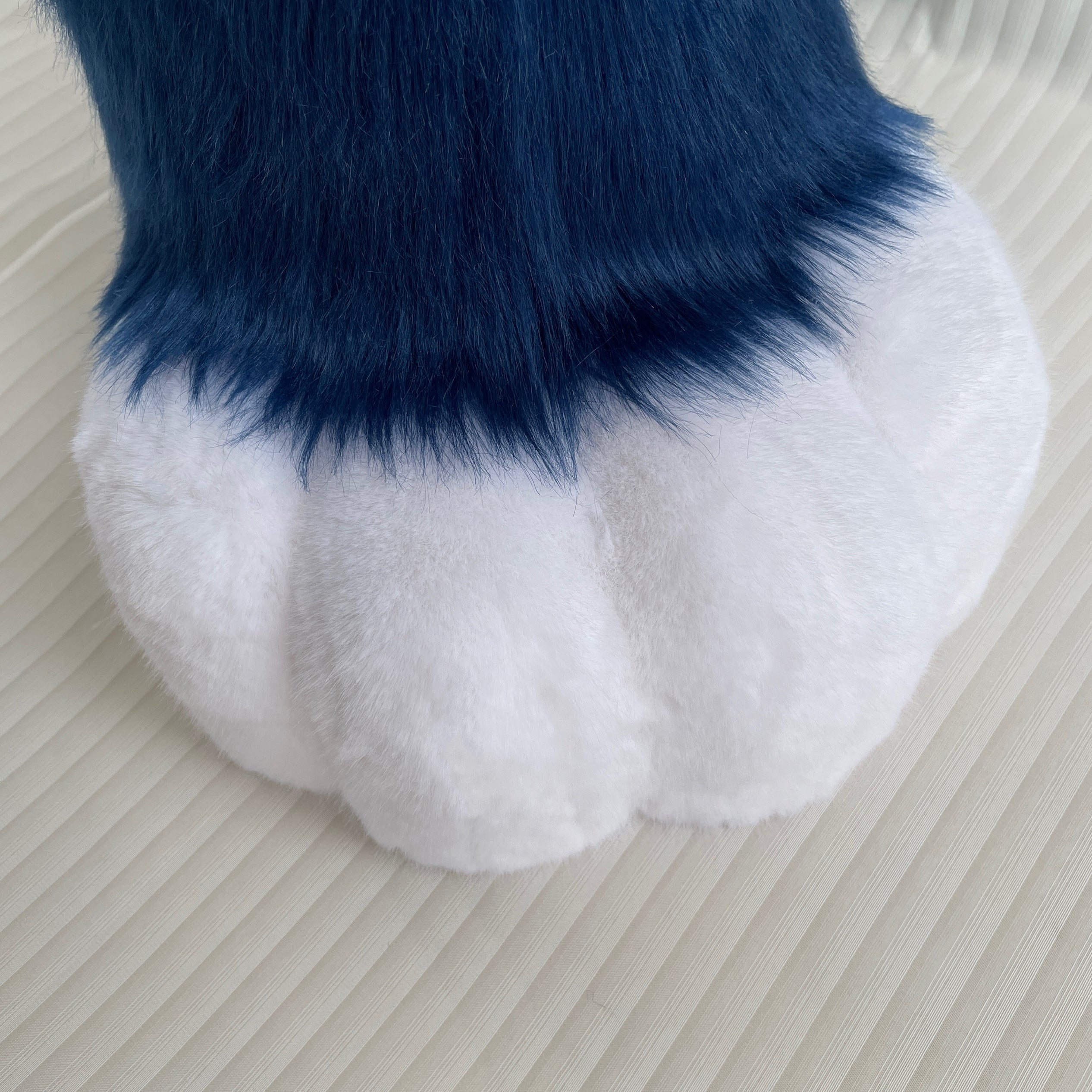cosplay navy blue tail gloves kig furry costume