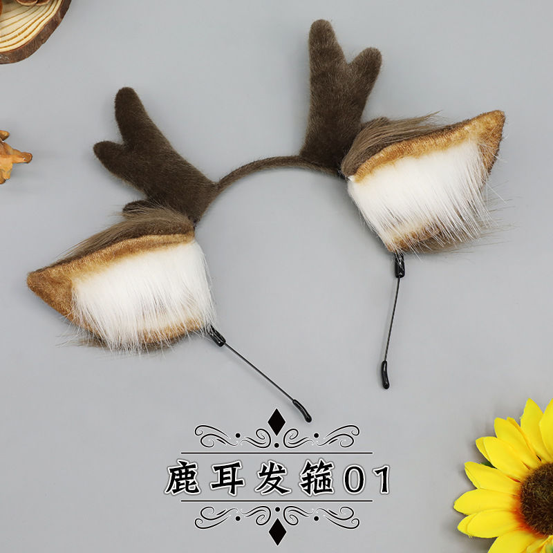 Deer antler headband hairpin