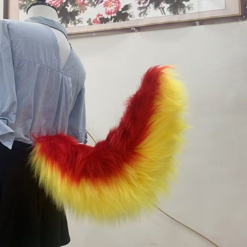 Cosplay beast tail fox tail electric
