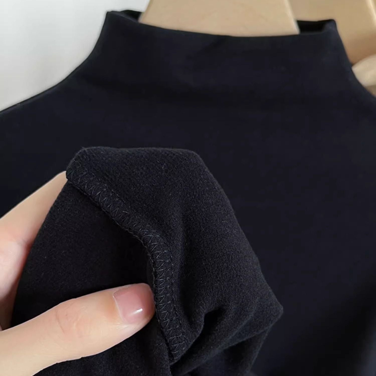 Autumn and winter half turtleneck bottoming shirt