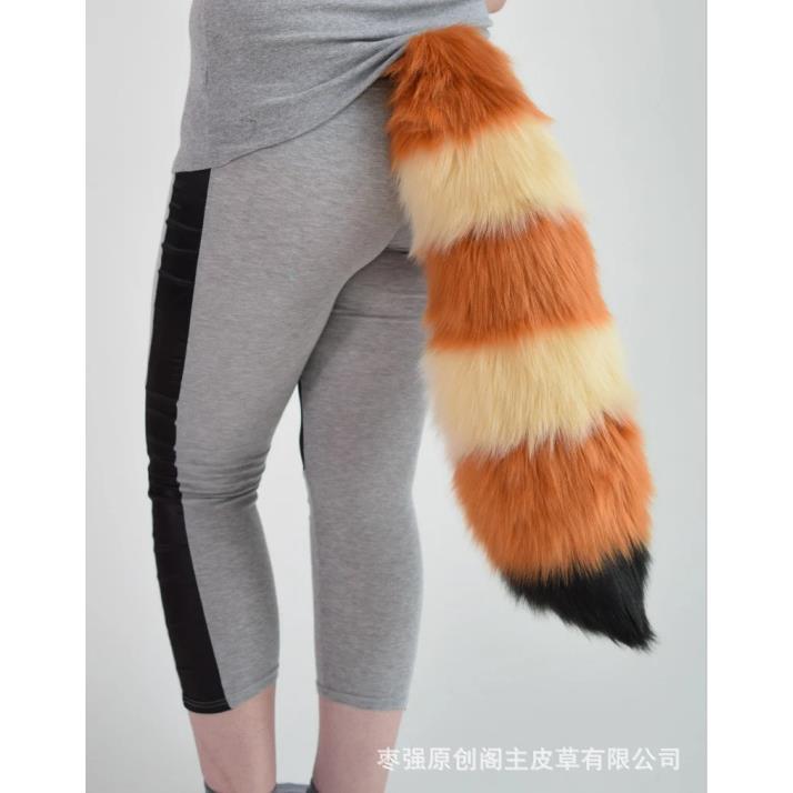 Handmade long hair animal tail