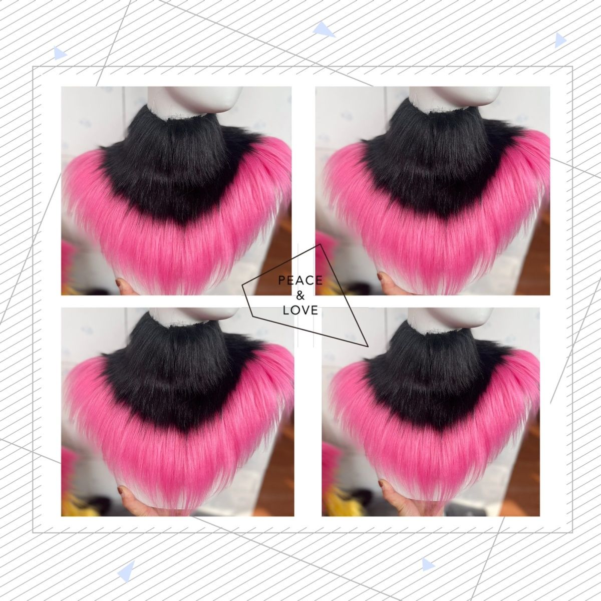 Furry K-series fur collar, neck collar, neck fur
