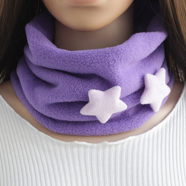 autumn and winter polar fleece plush scarf