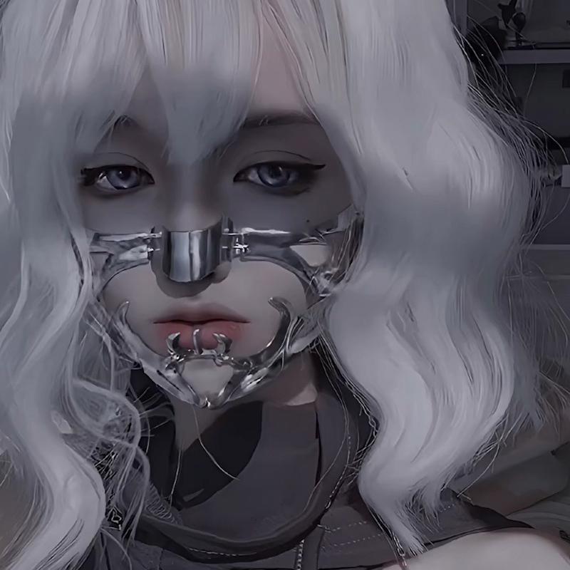 Cyberpunk Metal Mask