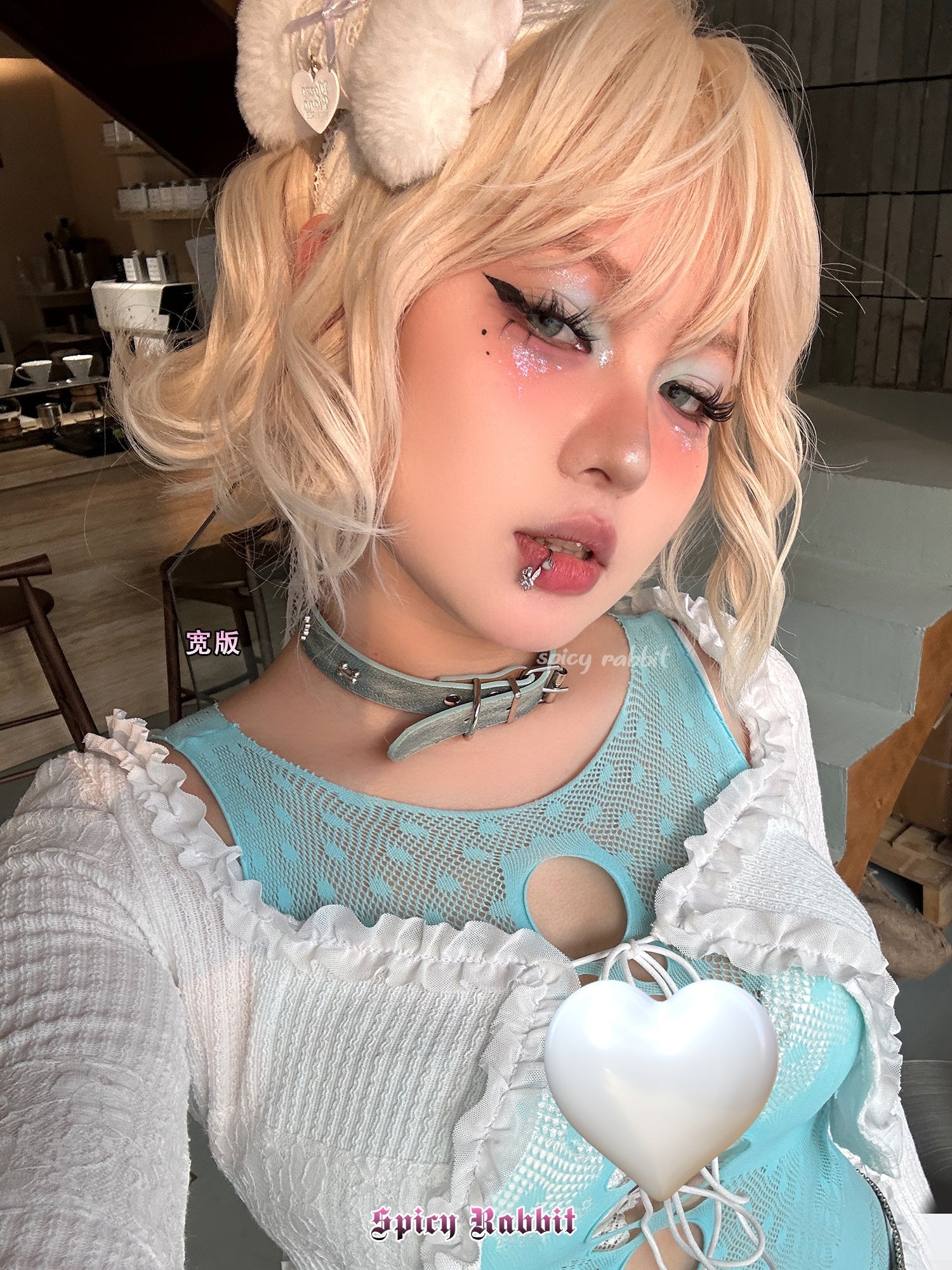 Bone collar y2k hot girl millennial retro ins punk subculture choker