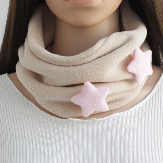 autumn and winter polar fleece plush scarf