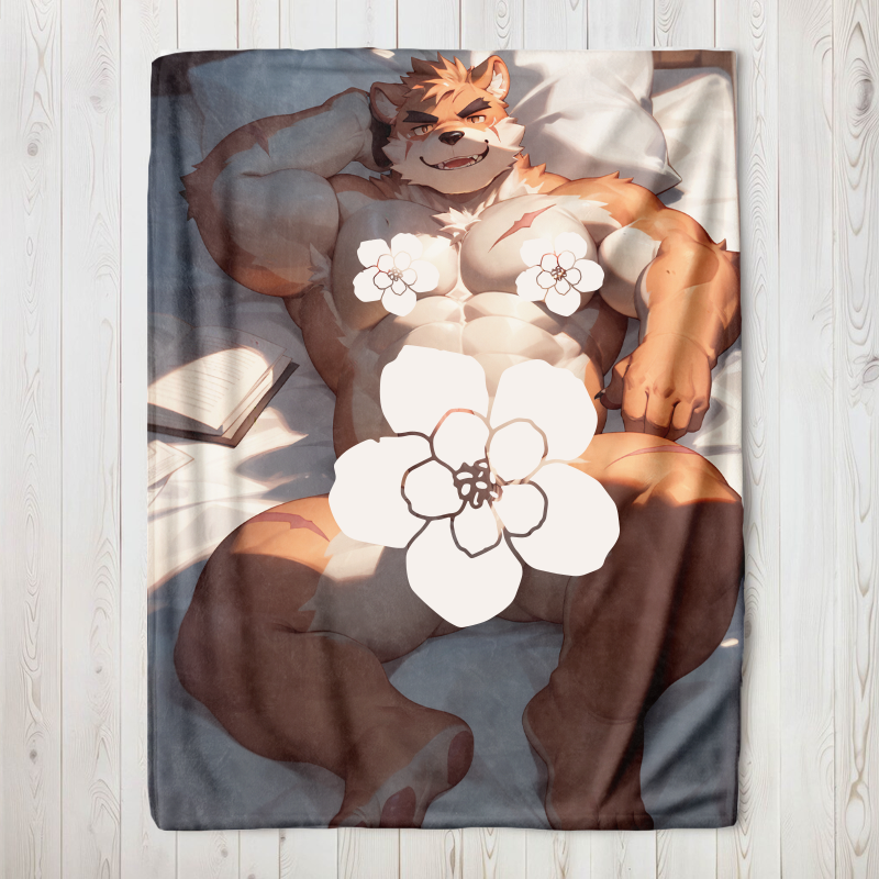 Custom Sleeping Series Furry Double-sided Flannel Blanket