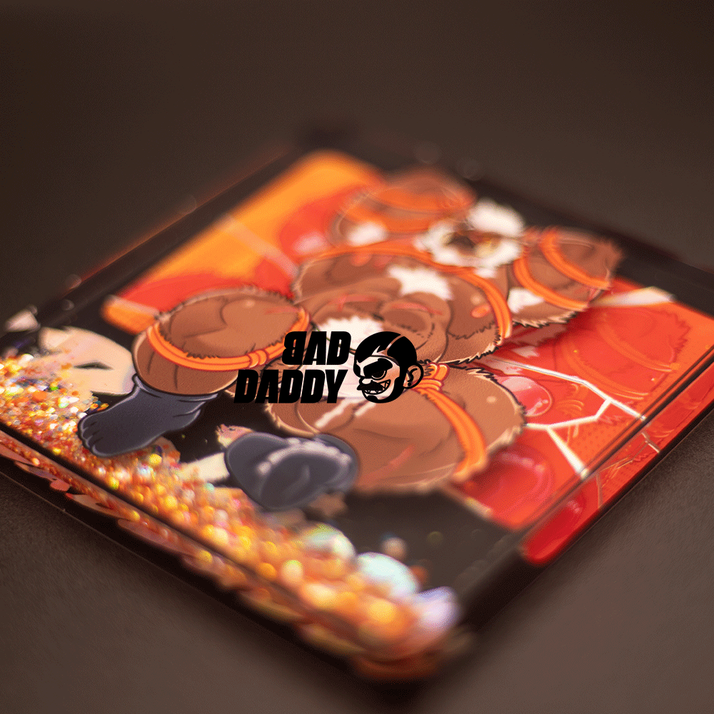 Customizable acrylic furry refrigerator magnet