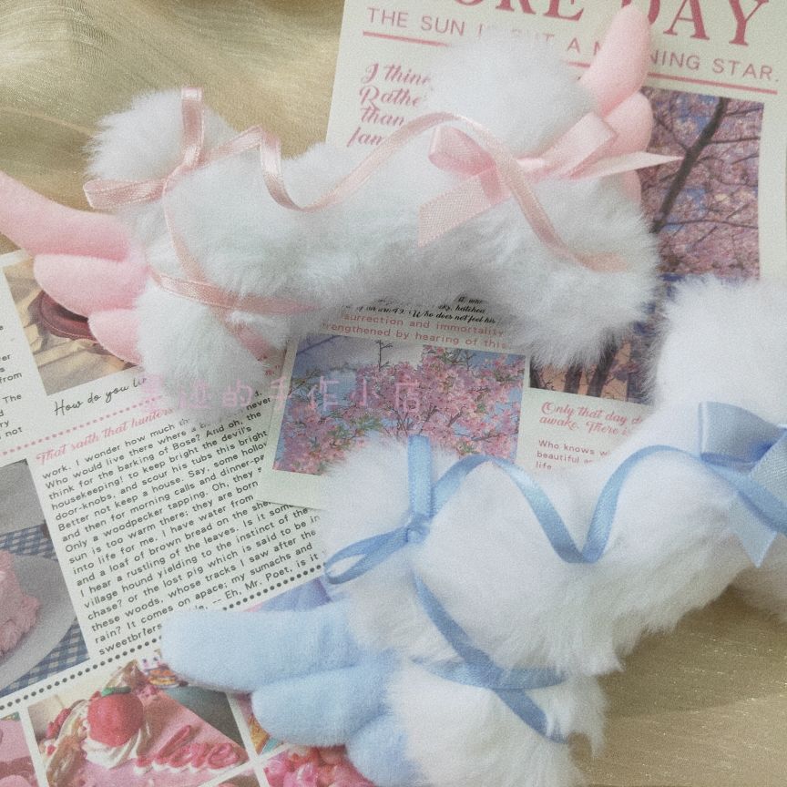 y2k subculture original homemade plush bone hair clip