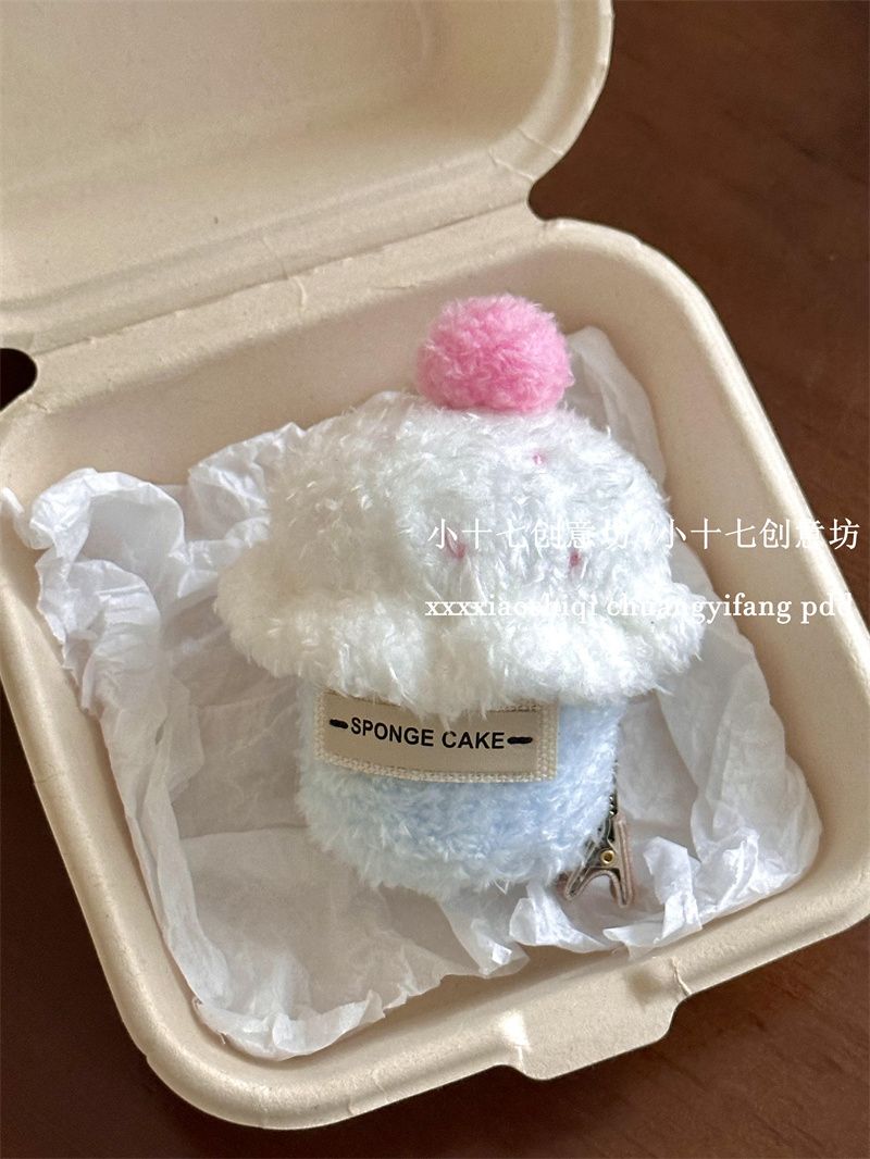 Cute Simulation Cake Plush Hair Clip