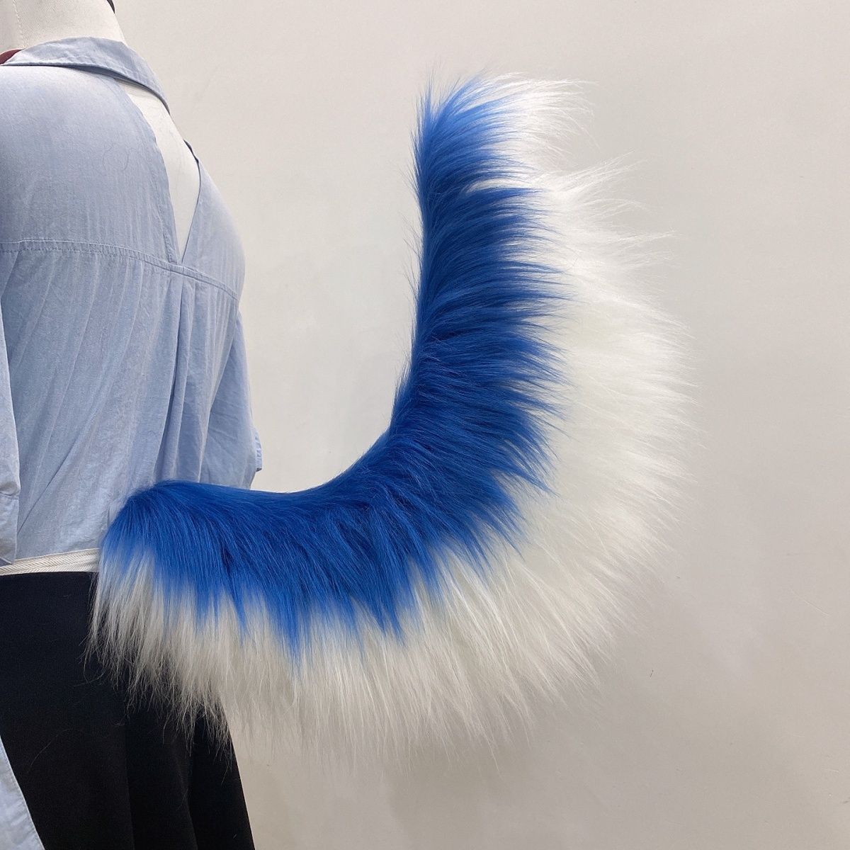Handmade plush electric movable animal tail