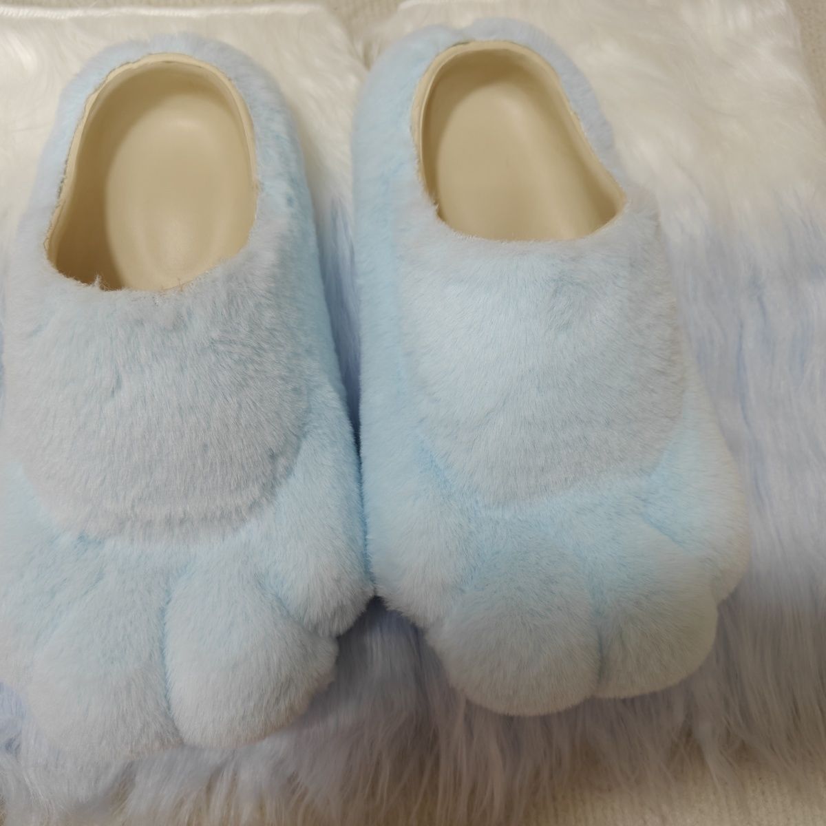 Cabbage animal foot shoes cat claw fur shoes