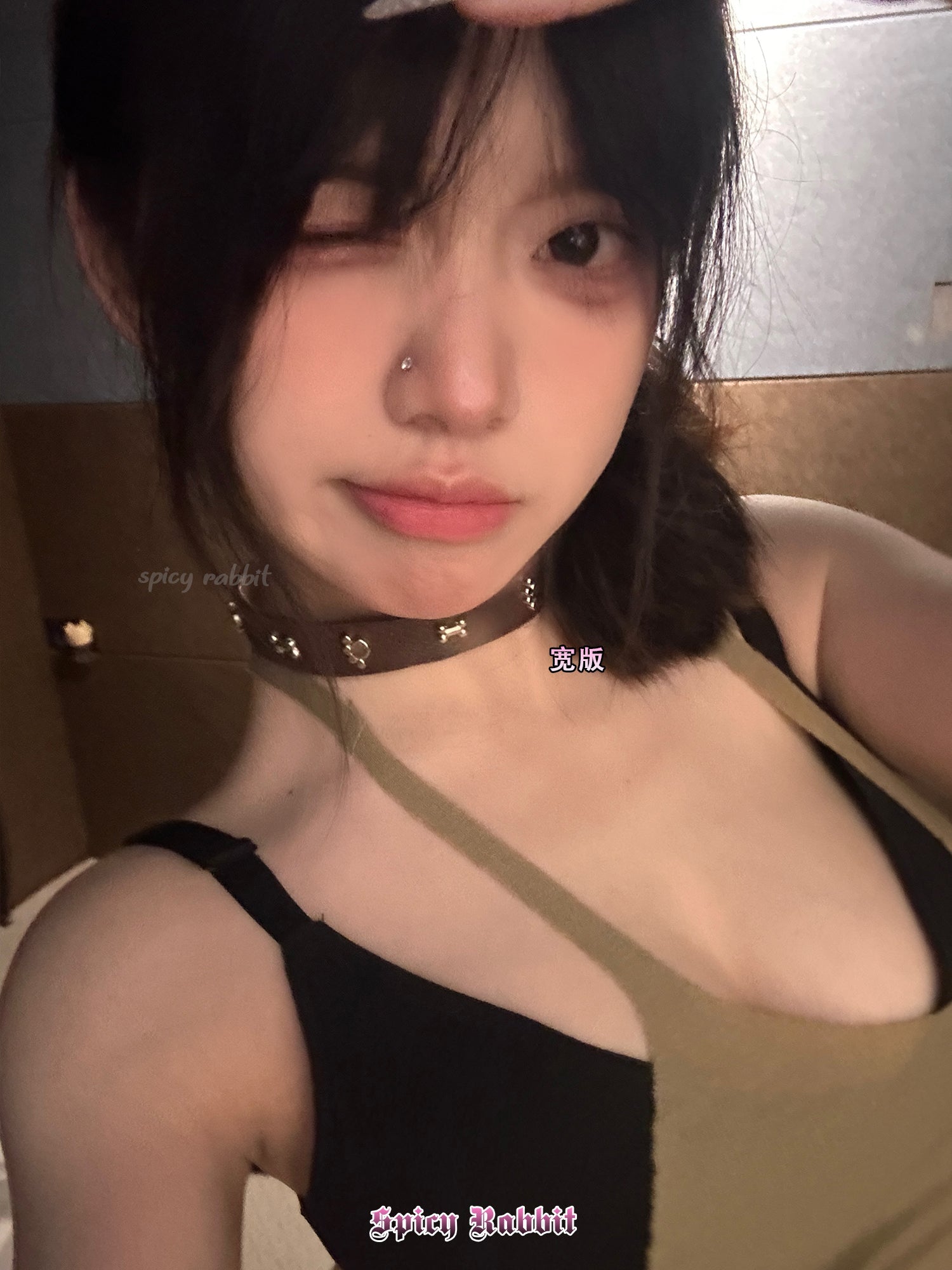 Bone collar y2k hot girl millennial retro ins punk subculture choker
