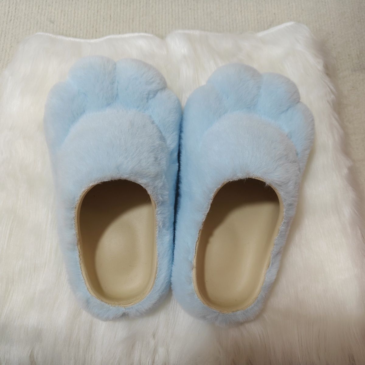 Cabbage animal foot shoes cat claw fur shoes