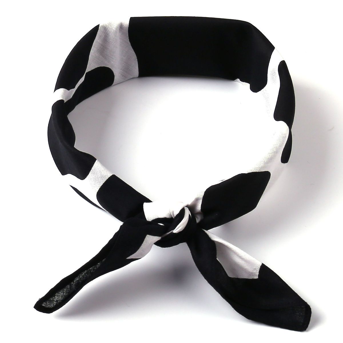 Cow print headscarf