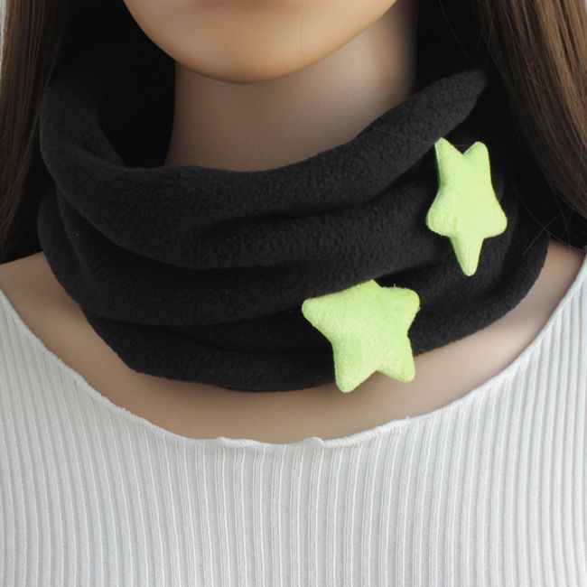 autumn and winter polar fleece plush scarf