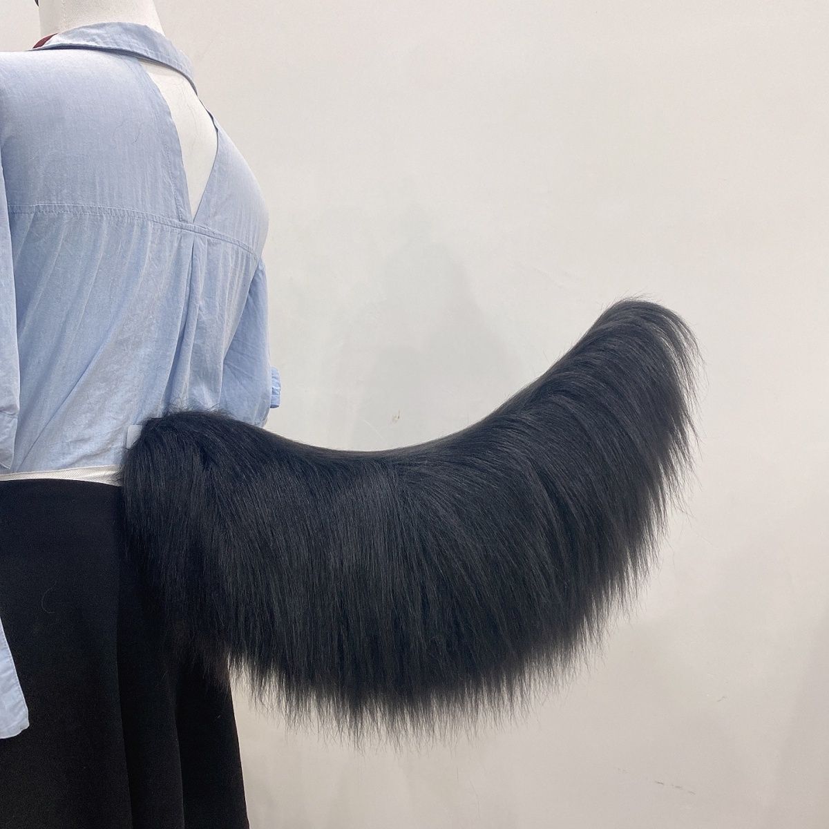 Handmade plush electric movable animal tail