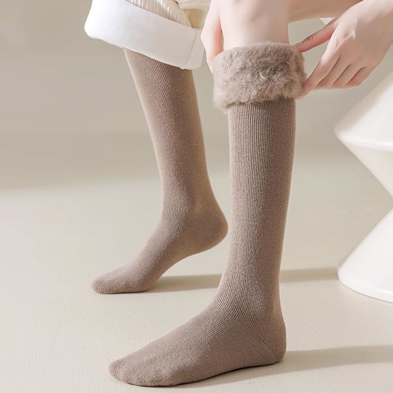 Women's cashmere over the knee socks