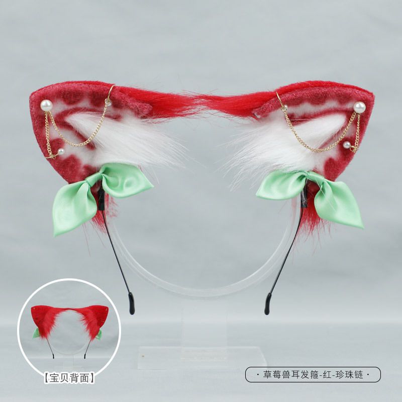 Handmade cosplay cat ears and tail