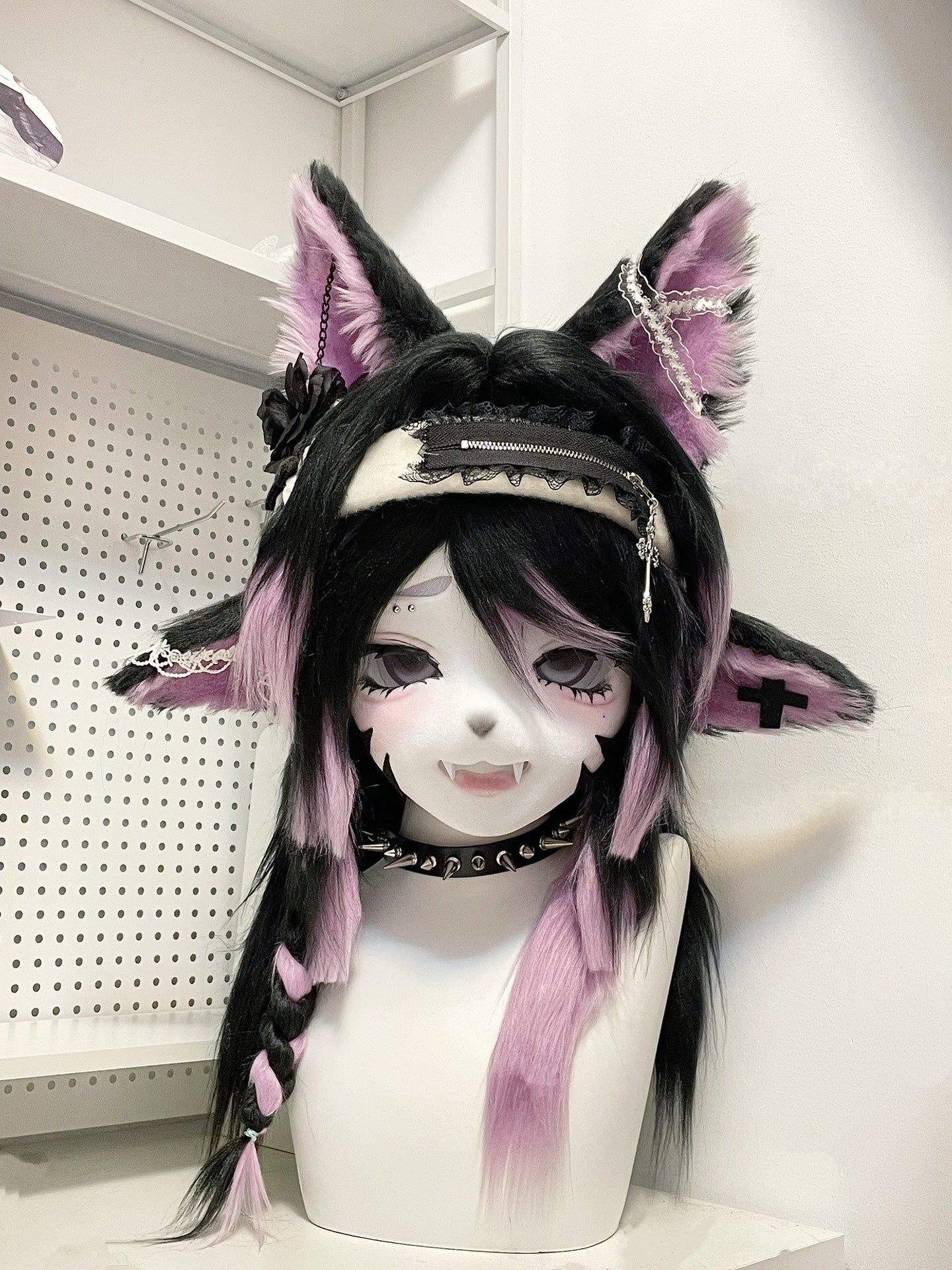 [Fox] Black and purple four er Kig Fursuits Stock