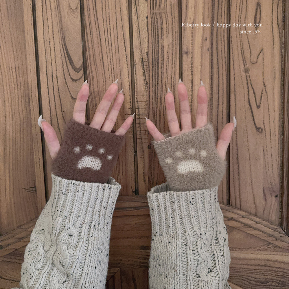 Faux mink, cat paw, furry