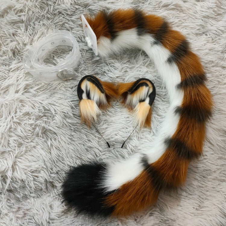 Handmade cos simulation animal ears and tail