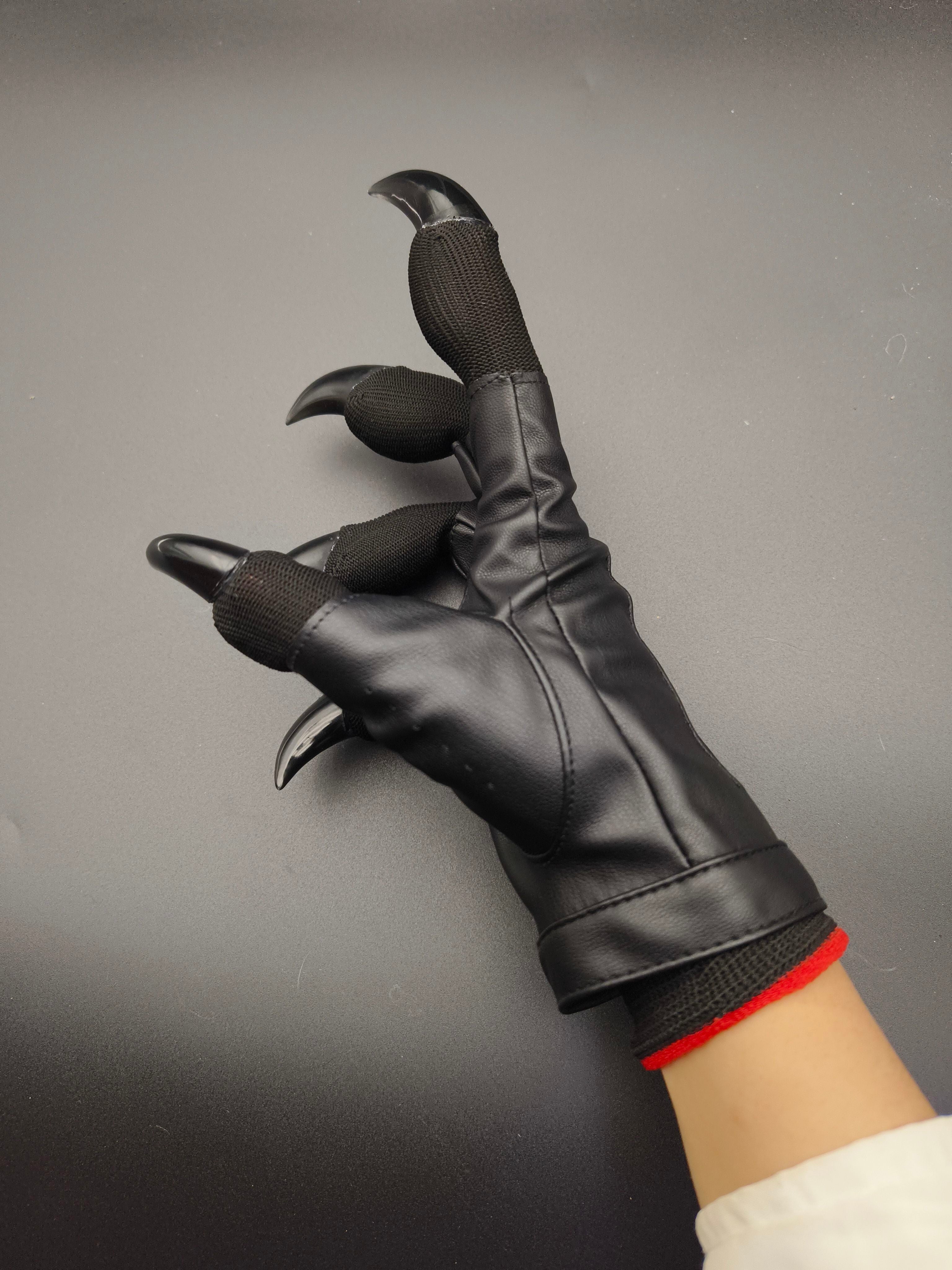 Furry kig beast claws handsome motorcycle gloves