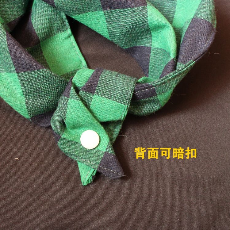 Furry furry bib triangular scarf