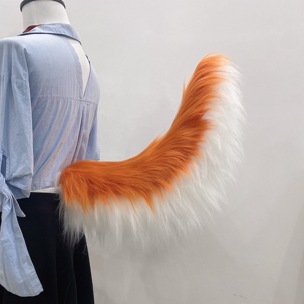 Handmade plush electric movable animal tail