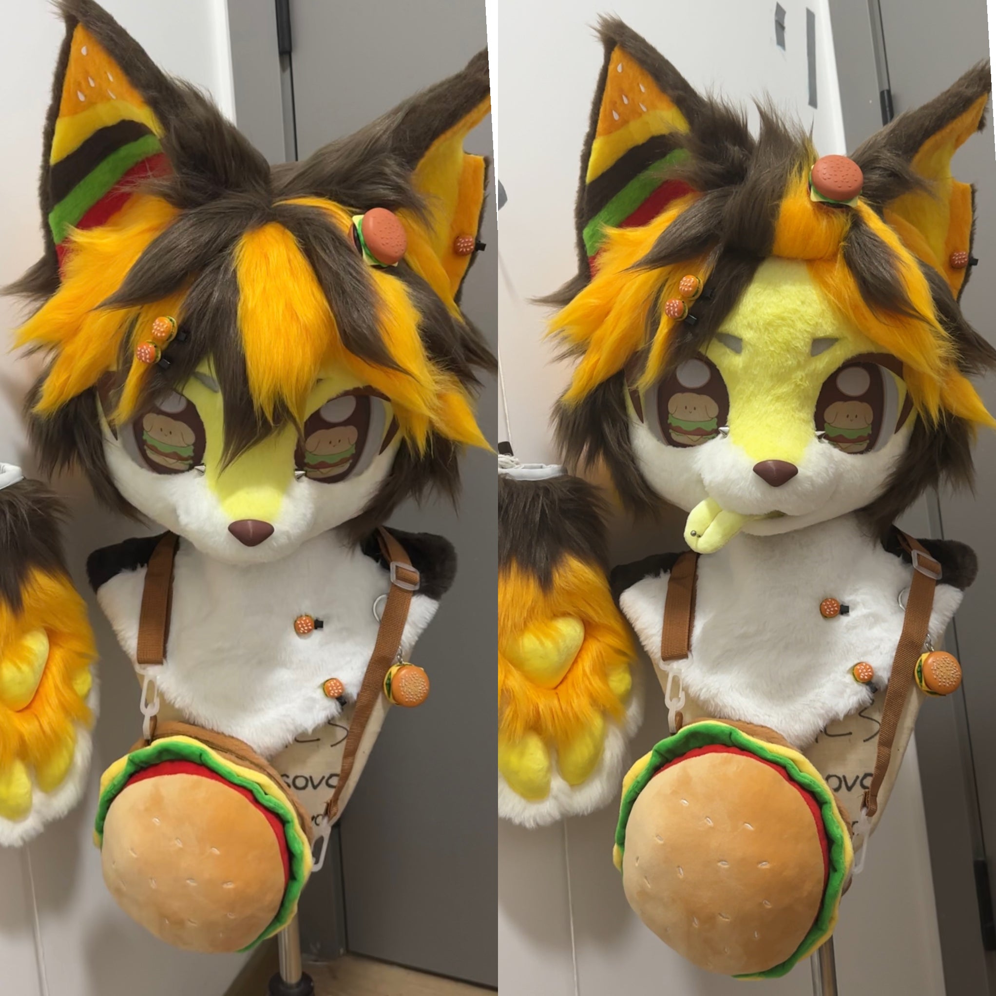[Puppy] Corgi Hamburger Puppy Kemono Fursuits Stock（Gift Handpaws）