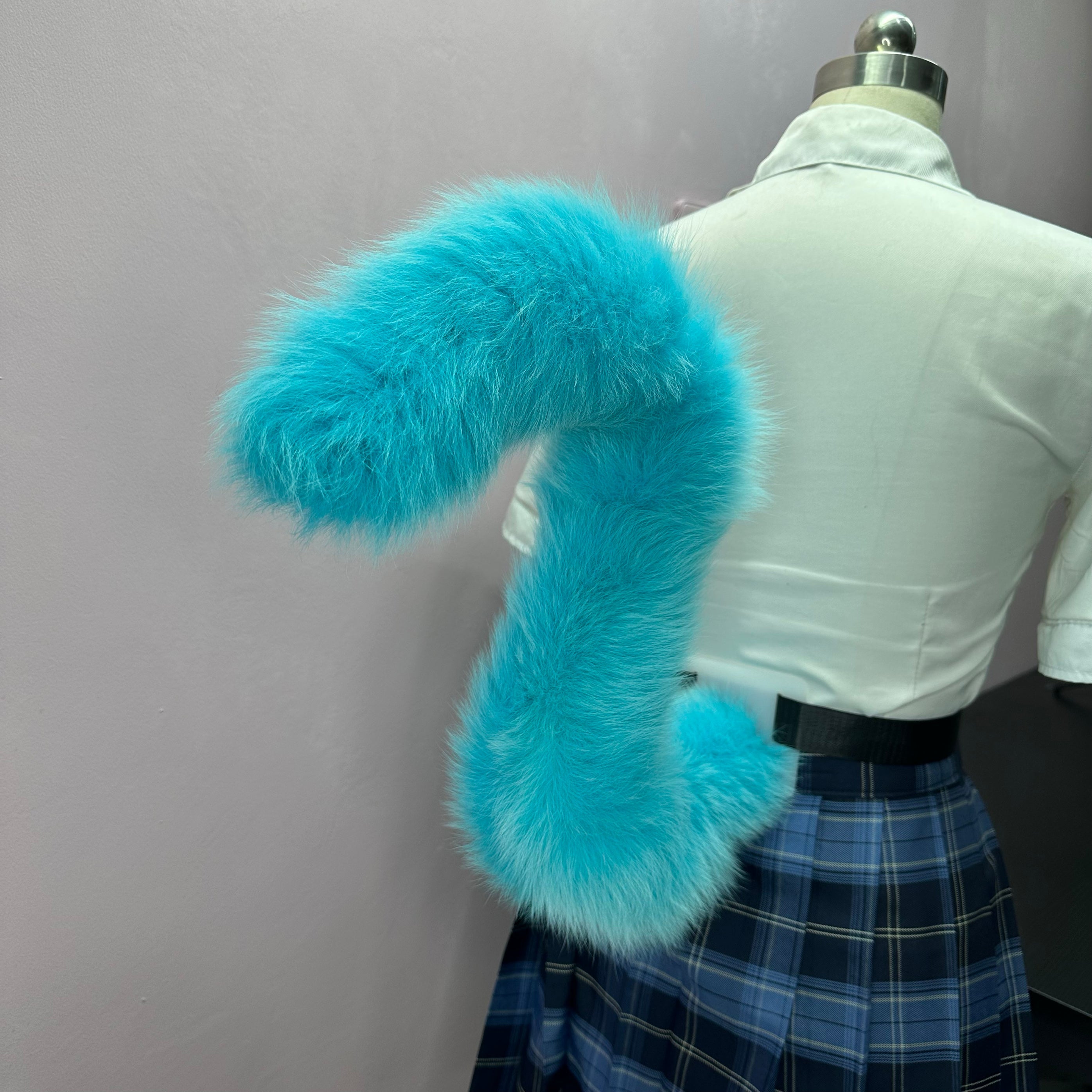 Orange cat tail two-dimensional comic exhibition cos cat tail