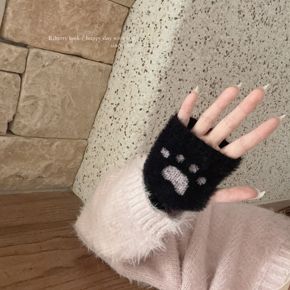 Faux mink, cat paw, furry