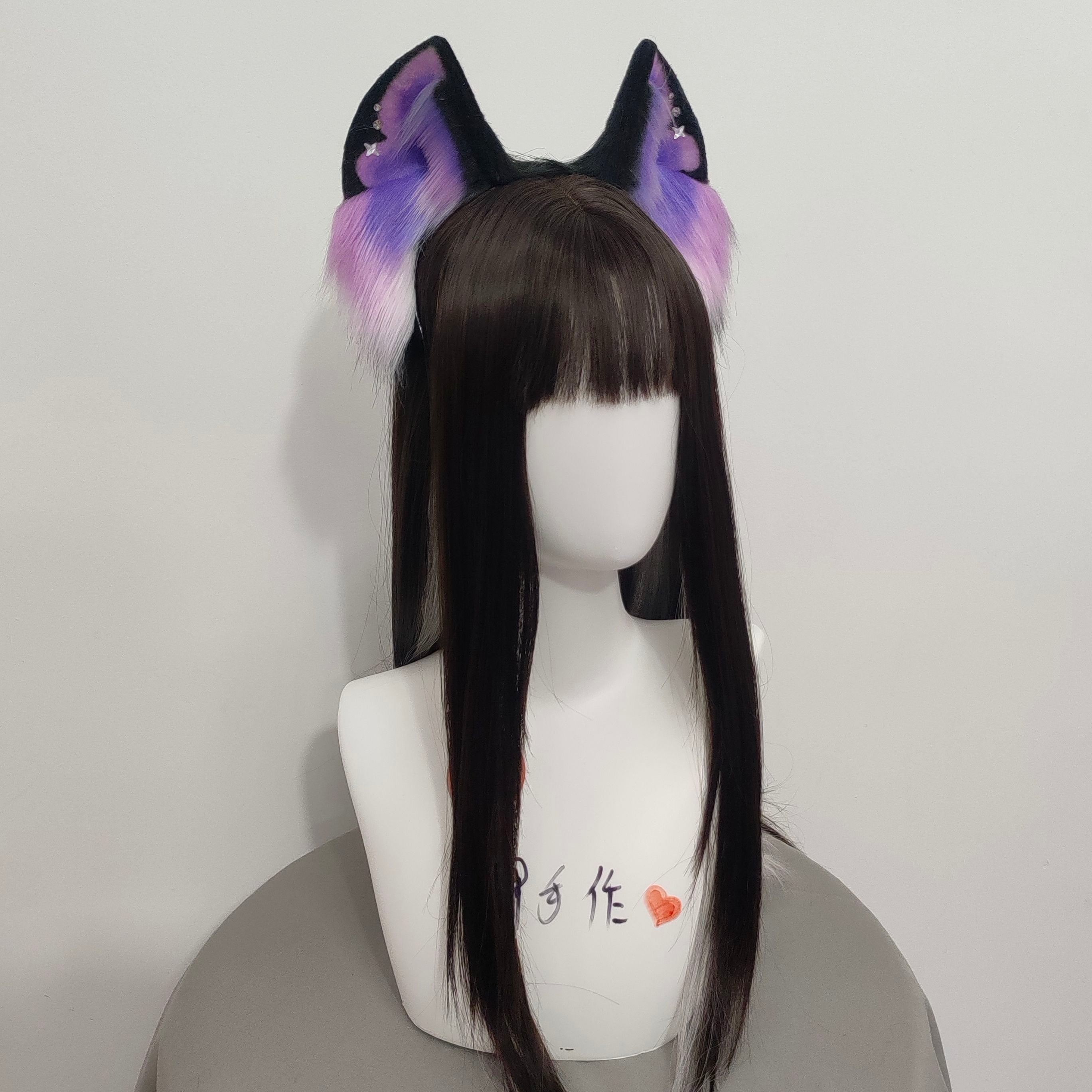 Handmade simulated animal ear headdress cosplay starry sky cat