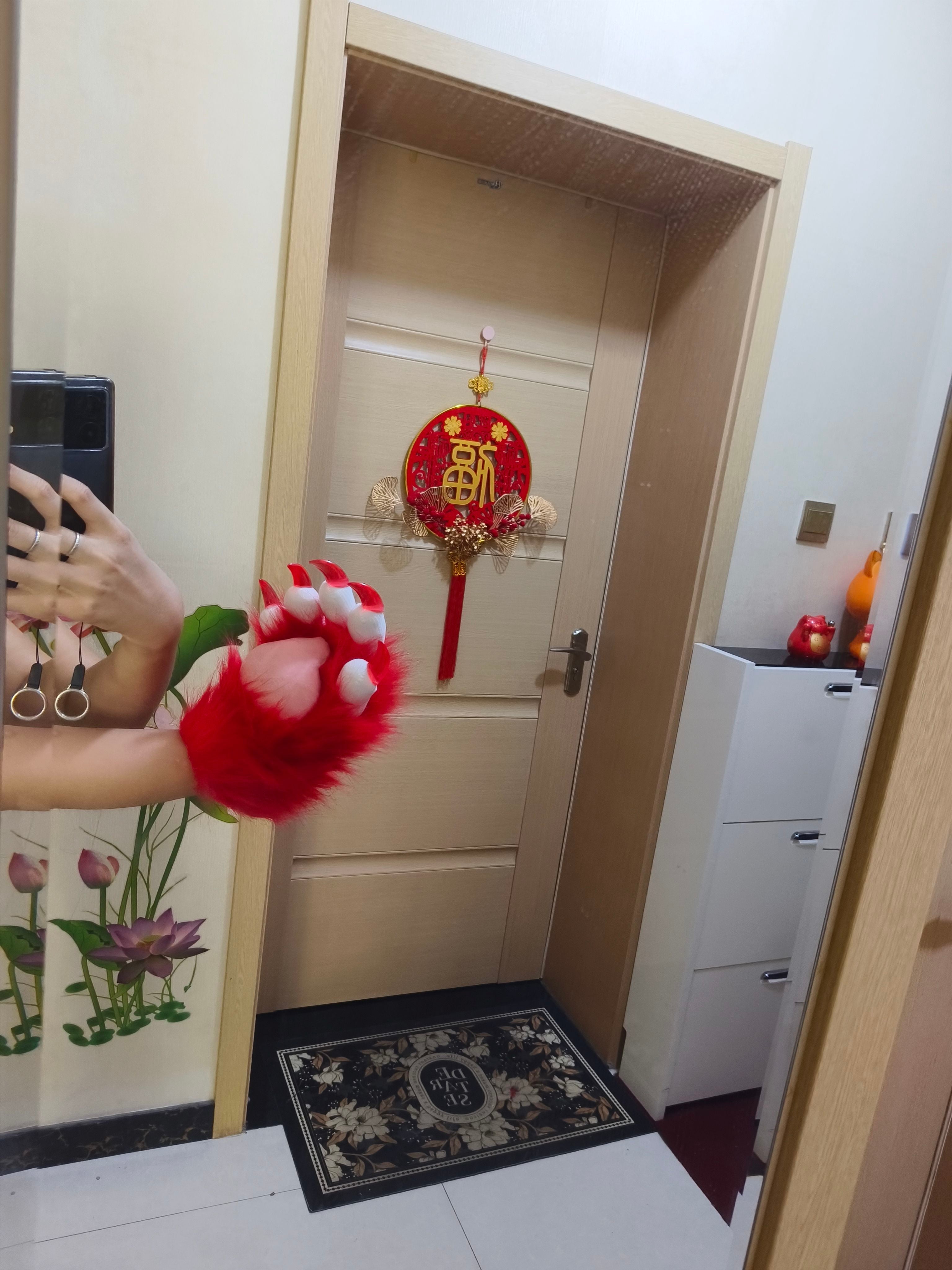 Furry kig beast claws handsome motorcycle gloves