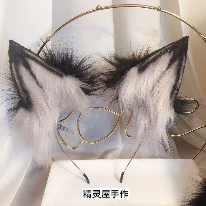 Plush wolf ears KC custom furry animal ears