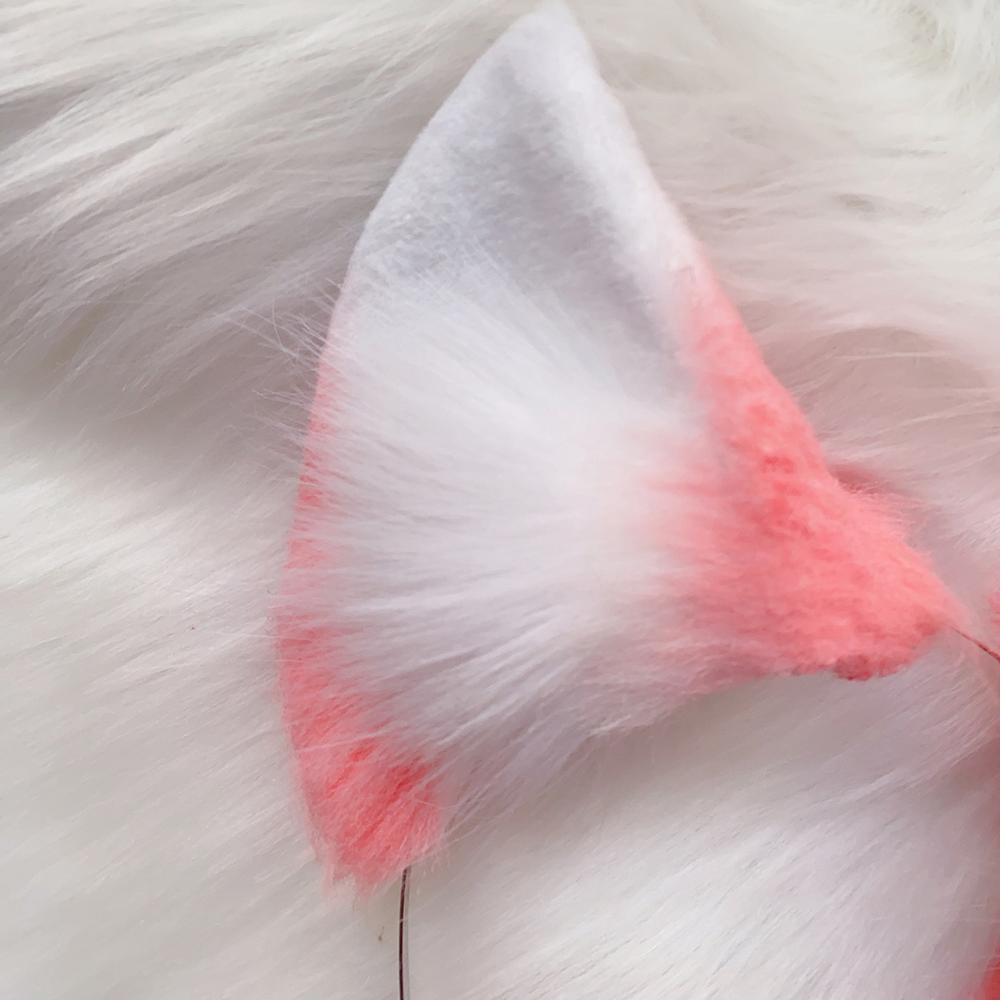 cos pink animal ears headband