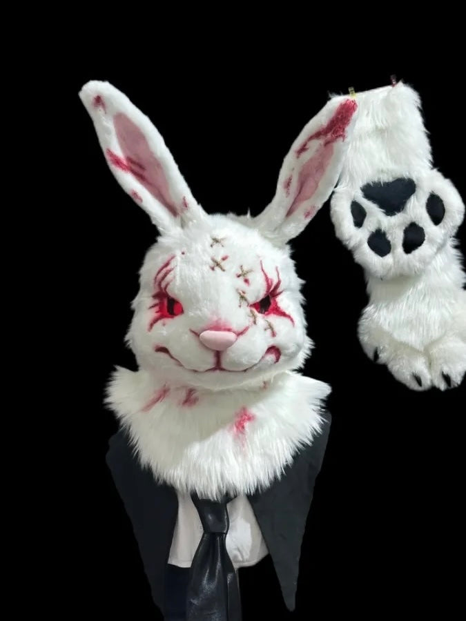 Bunny Slayer Head Fursuit (Gift Handpaws)
