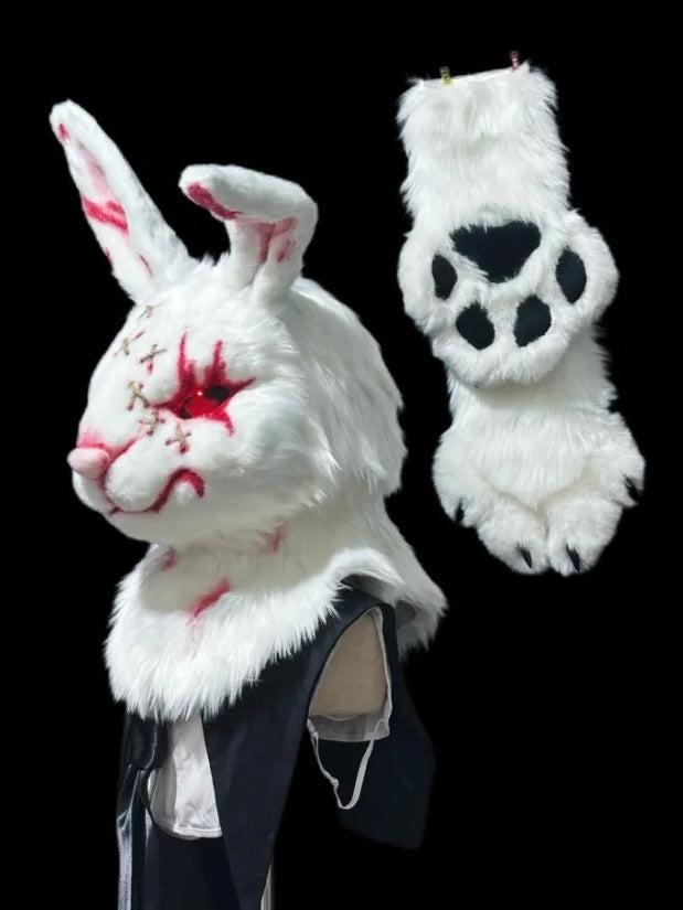Bunny Slayer Head Fursuit (Gift Handpaws)