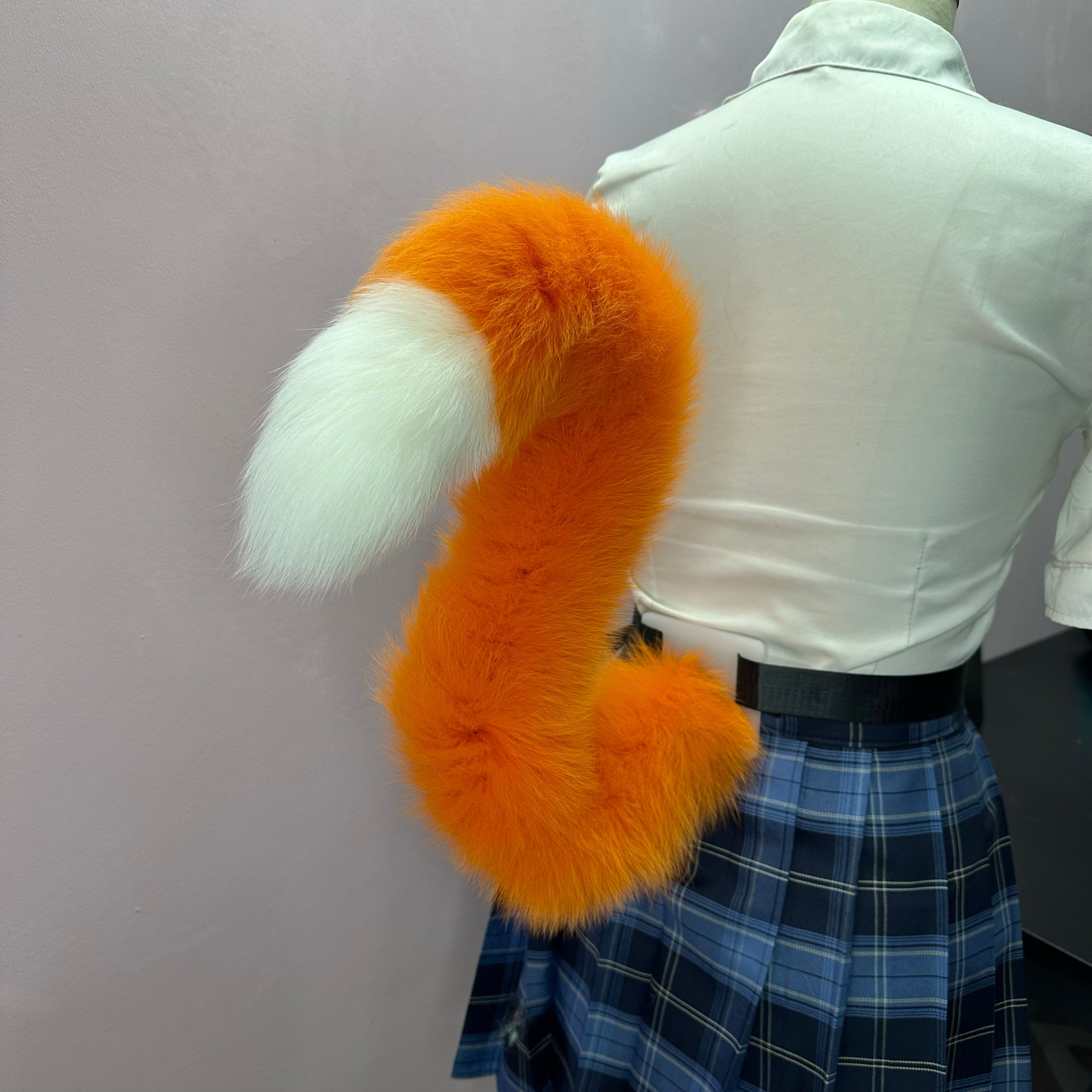 Orange cat tail two-dimensional comic exhibition cos cat tail