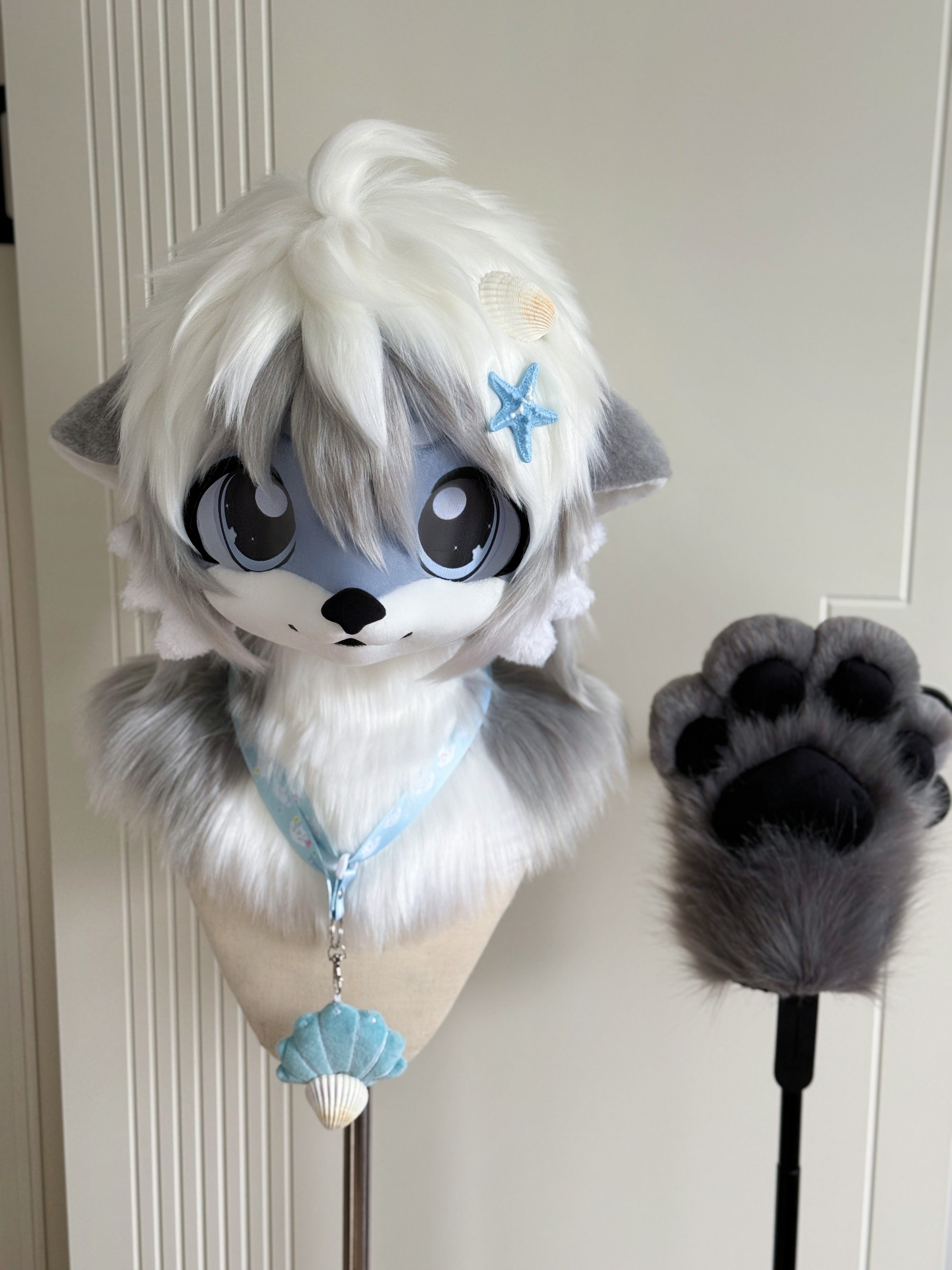 Baby Sea Otter Kemono Fursuit Head (Gift Handpaws)